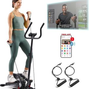 2-in-1 Sit/Stand Mini Elliptical Machine, Portable Under Desk Peddler Exerciser for Senior Home Workout