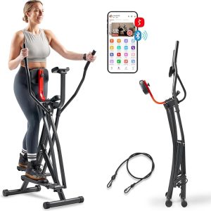 Smart Air Walk Elliptical, Foldable Machine w/ 30-INCH Stride