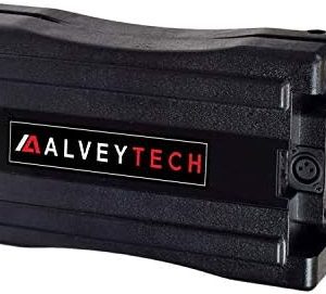 AlveyTech 24 Volt 10 Ah Rack Mount Battery Pack for Currie eZip and IZIP Bikes - Replacement with Button-Style Terminals