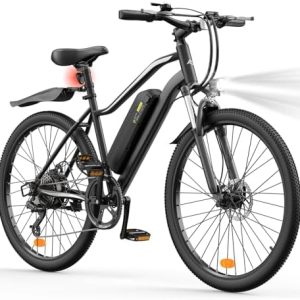Electric Bike, 1000W/750W/500W Peak Motor, Removable Battery, Shock Absorber, Commuting Electric Bike for Adults, 75/60/
